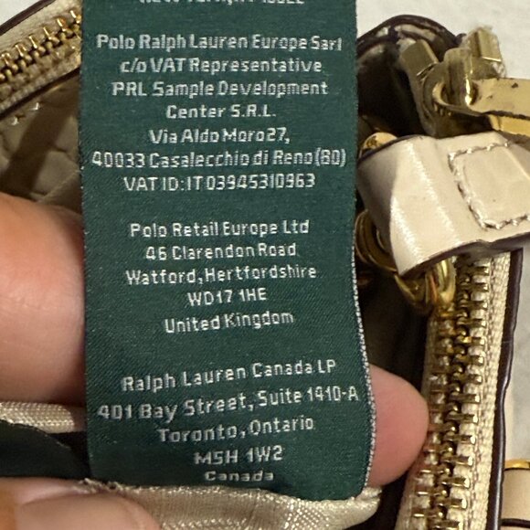 Ralph Lauren Croc-Embossed Leather Satchel Bag 👜 - Picture 5 of 9